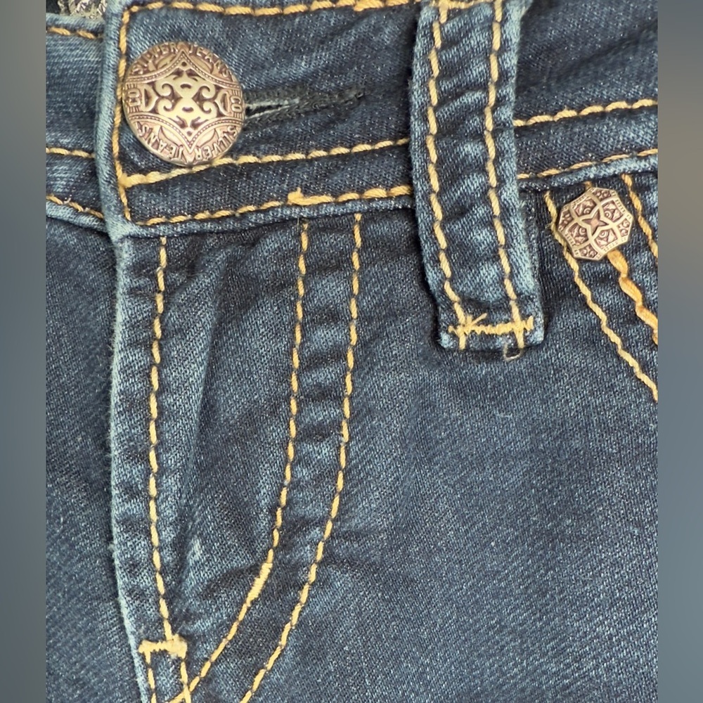 Silver Jeans Womens Dark Blue Contrast Stitched Skinny Pants Size W28/L31 - Picture 5 of 12